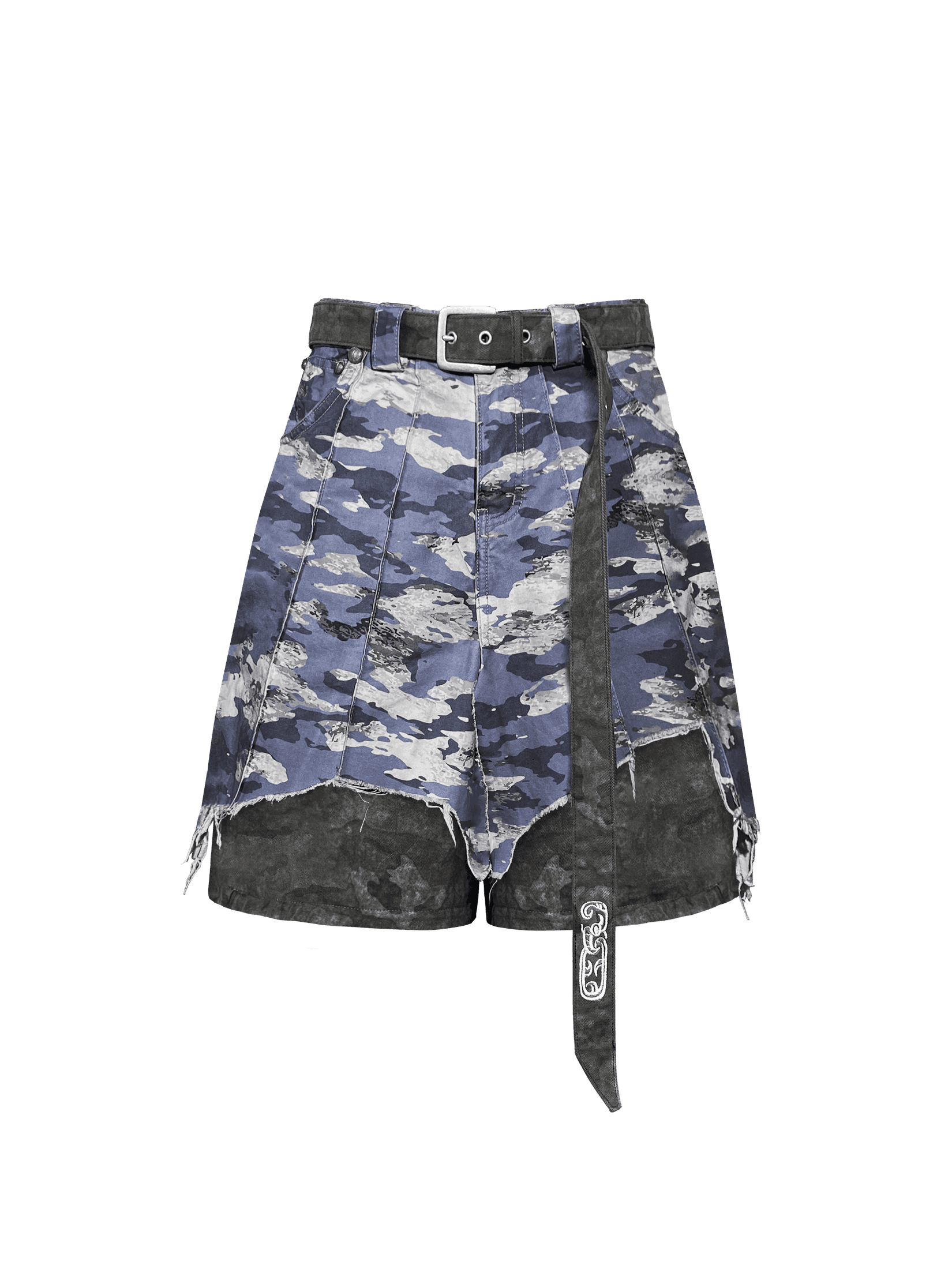Layered Camo Shorts - TecNineGroup