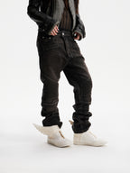 NINE-STAR PLEATED JEANS