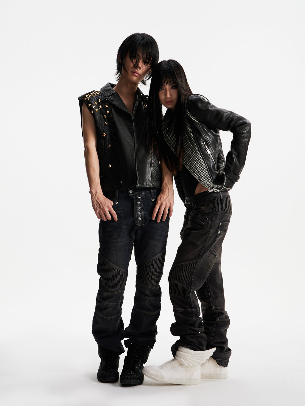 NINE-STAR PLEATED JEANS