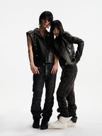 NINE-STAR PLEATED JEANS