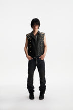 NINE-STAR PLEATED JEANS