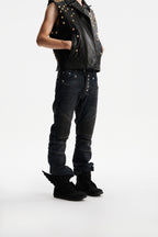 NINE-STAR PLEATED JEANS