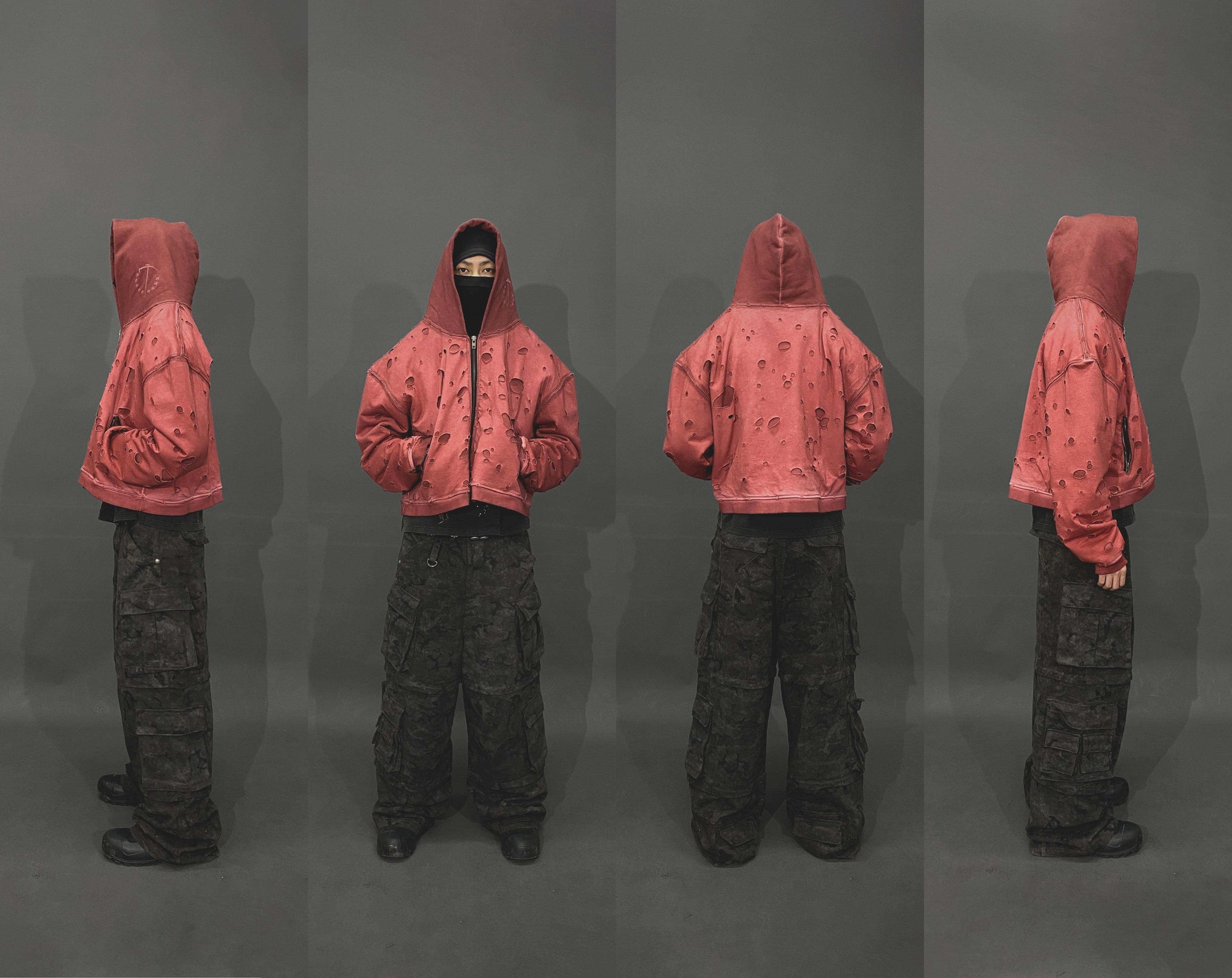 Distressed Hoodie - TecNineGroup