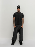 DRILL WAXED JEANS