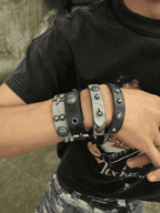Heart of Rock Leather Bracelet - TecNineGroup
