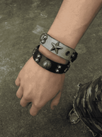 Heart of Rock Leather Bracelet - TecNineGroup