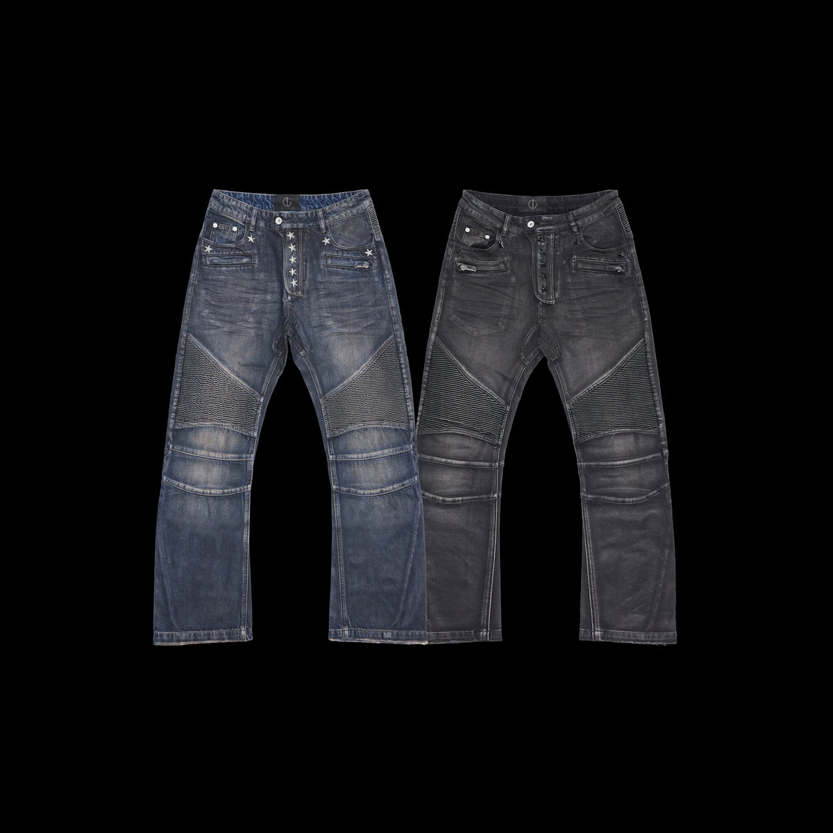 NINE-STAR PLEATED JEANS