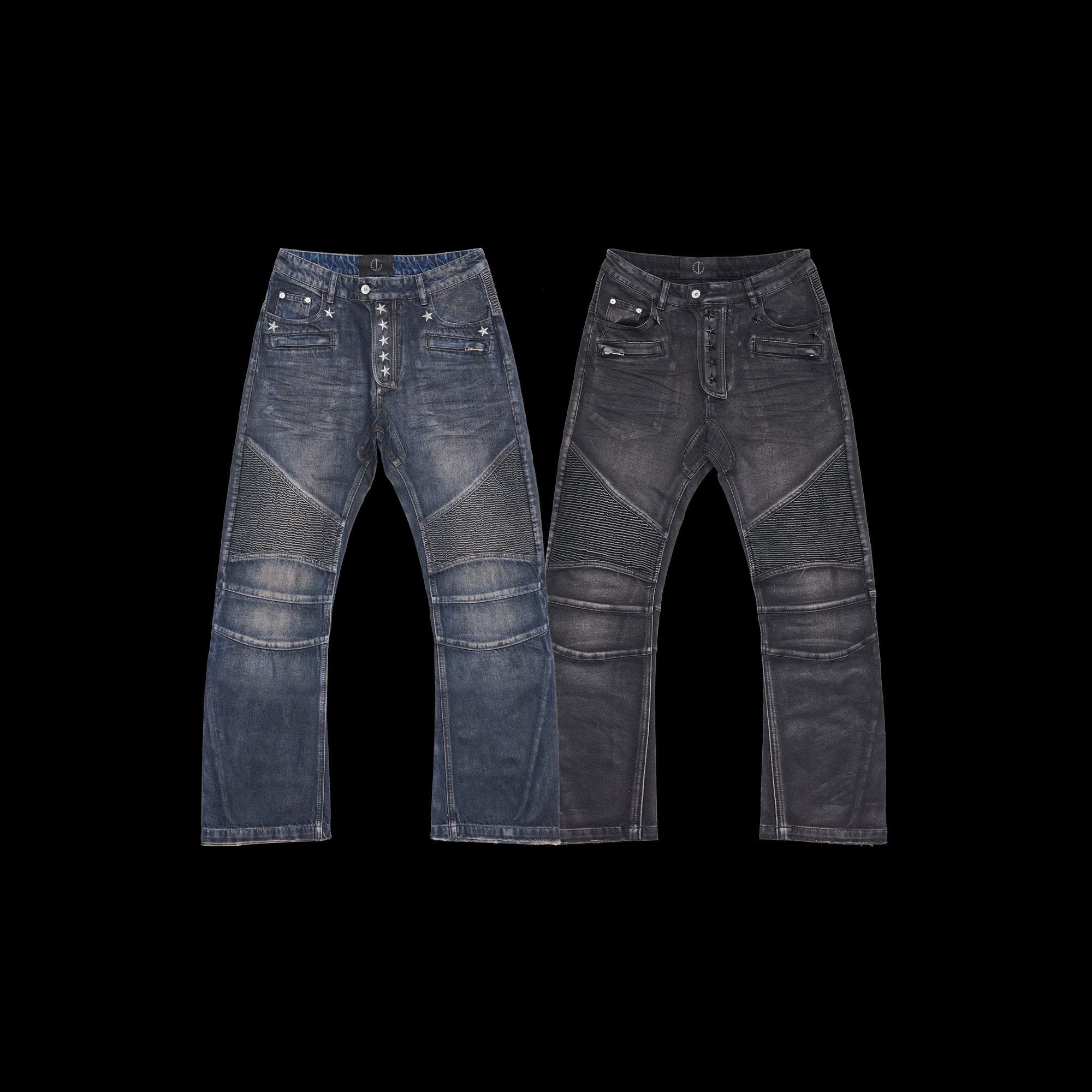 NINE-STAR PLEATED JEANS