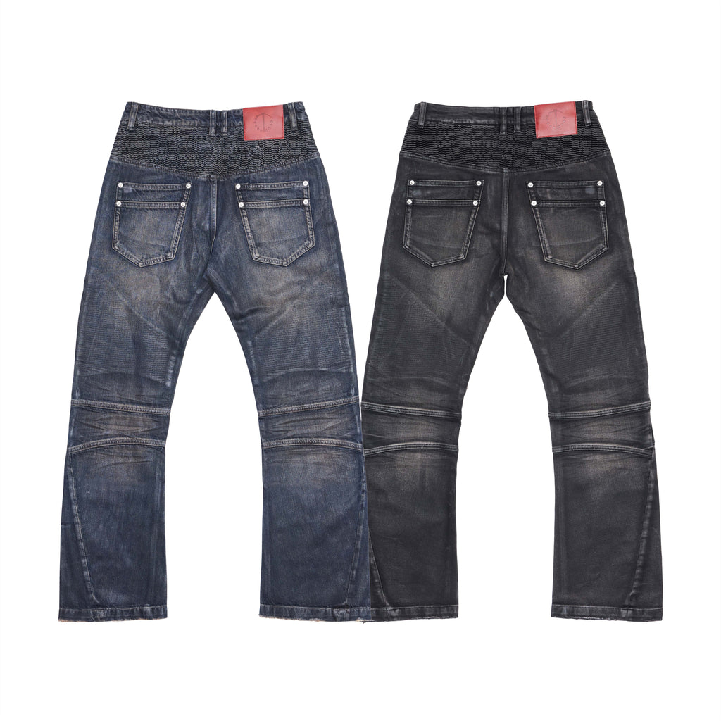 NINE-STAR PLEATED JEANS