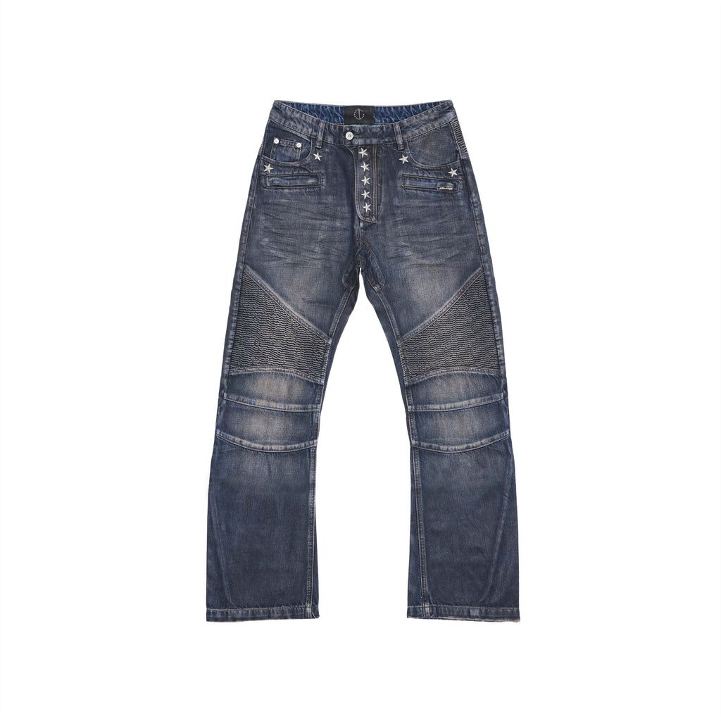 NINE-STAR PLEATED JEANS