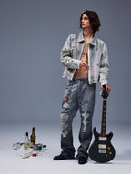 Gesso Distressed Jacket - TecNineGroup
