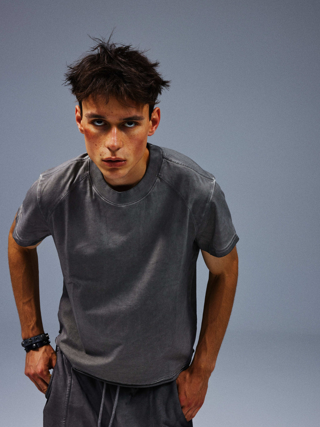 Washed Gray Tee - TecNineGroup
