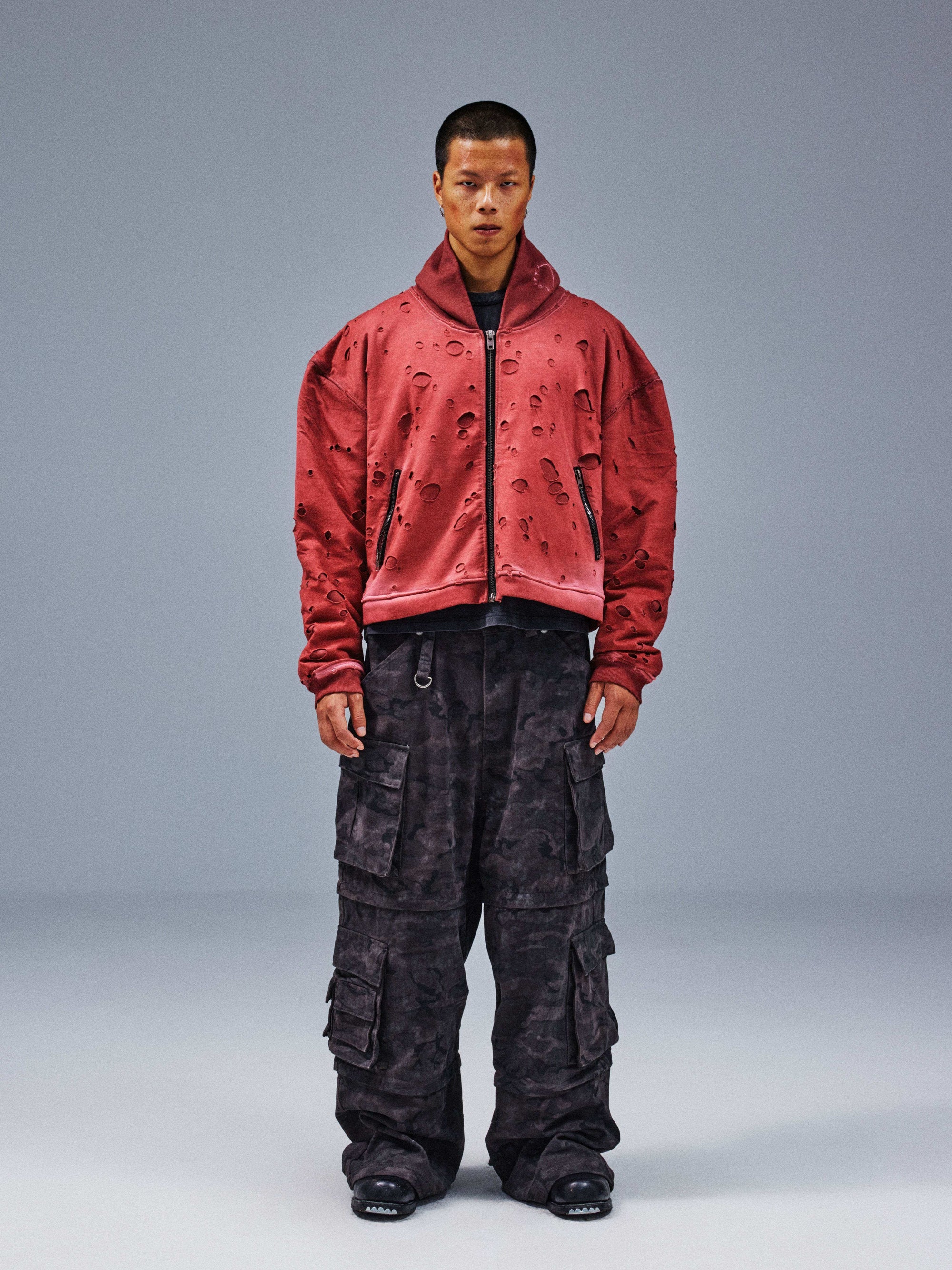 Distressed Hoodie - TecNineGroup