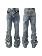Distressed Stacked Jeans