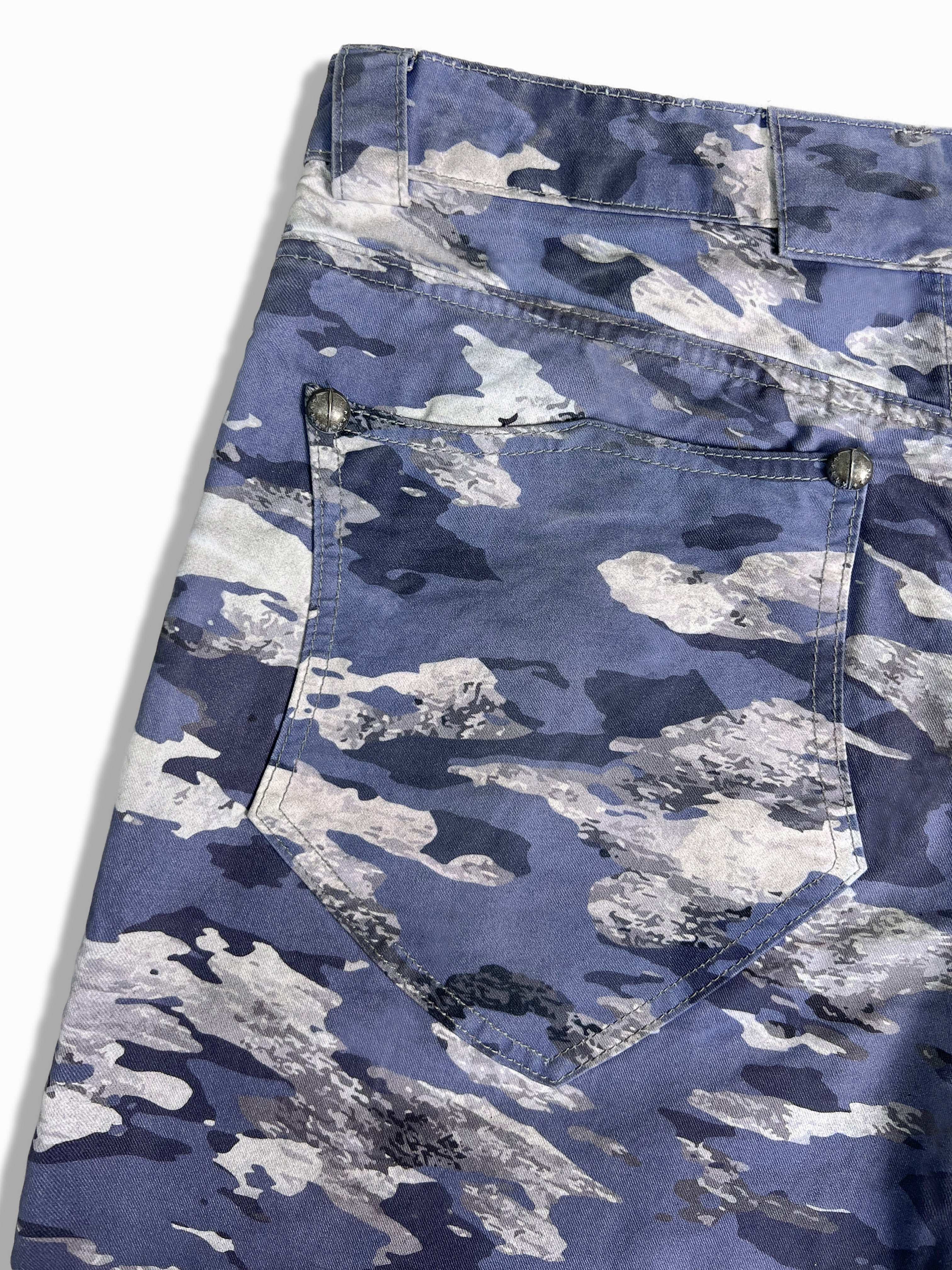 パンツ UUCSCC Camouflage layered denim shorts Queenwin Womens Camo Denim Shorts High Waisted Stretchy Butt