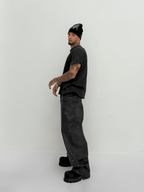 DRILL WAXED JEANS