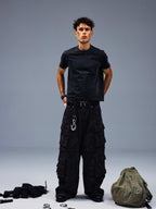 Washed Black Tee - TecNineGroup