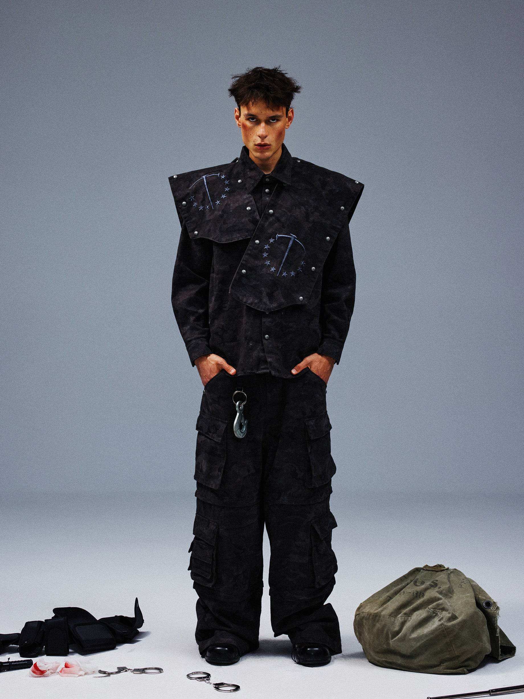 Camo Rivet Shirt Jacket - TecNineGroup