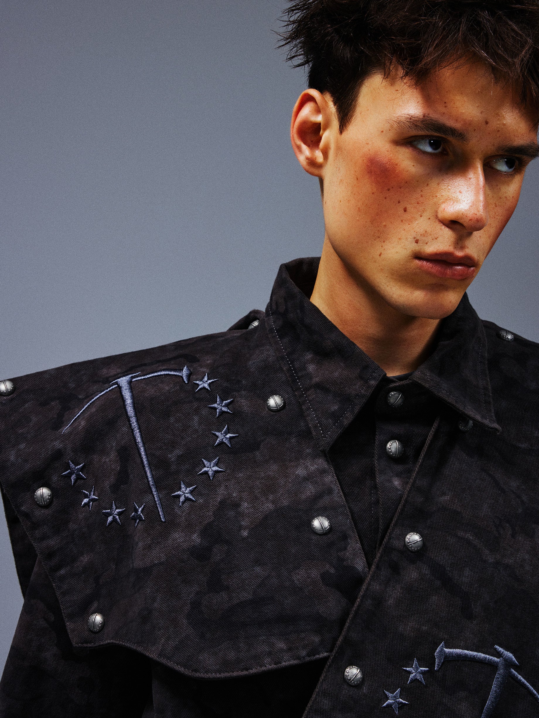 Camo Rivet Shirt Jacket