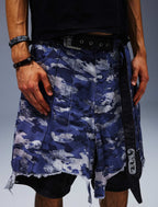 Layered Camo Shorts - TecNineGroup