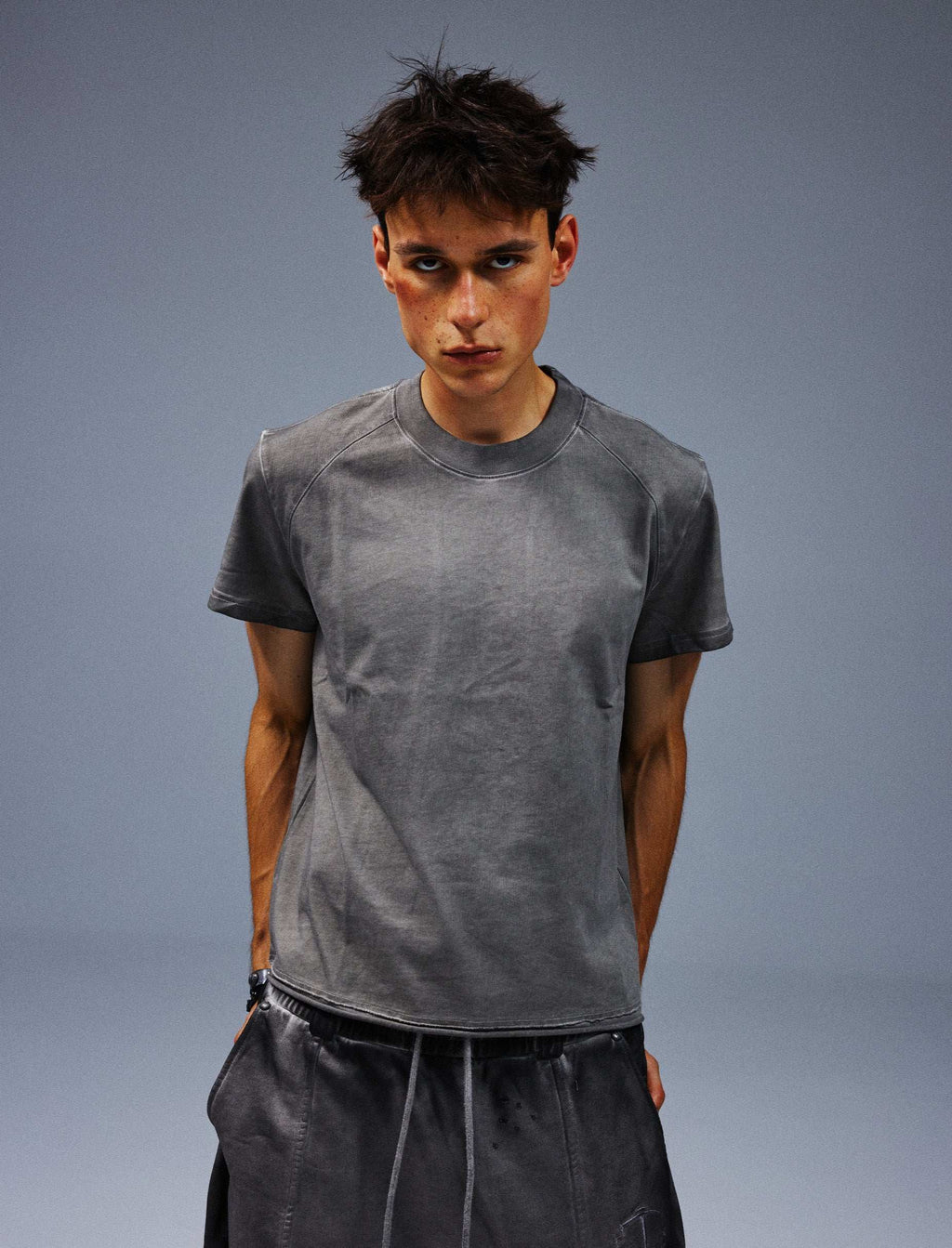 Washed Gray Tee - TecNineGroup