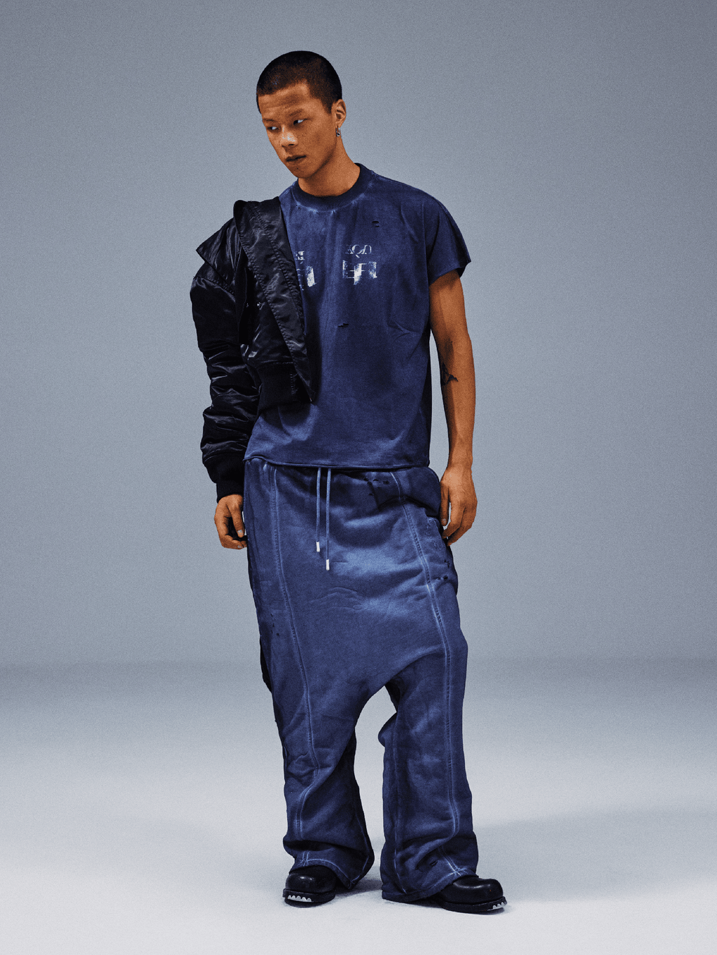 Drop-Crotch Sweatpants