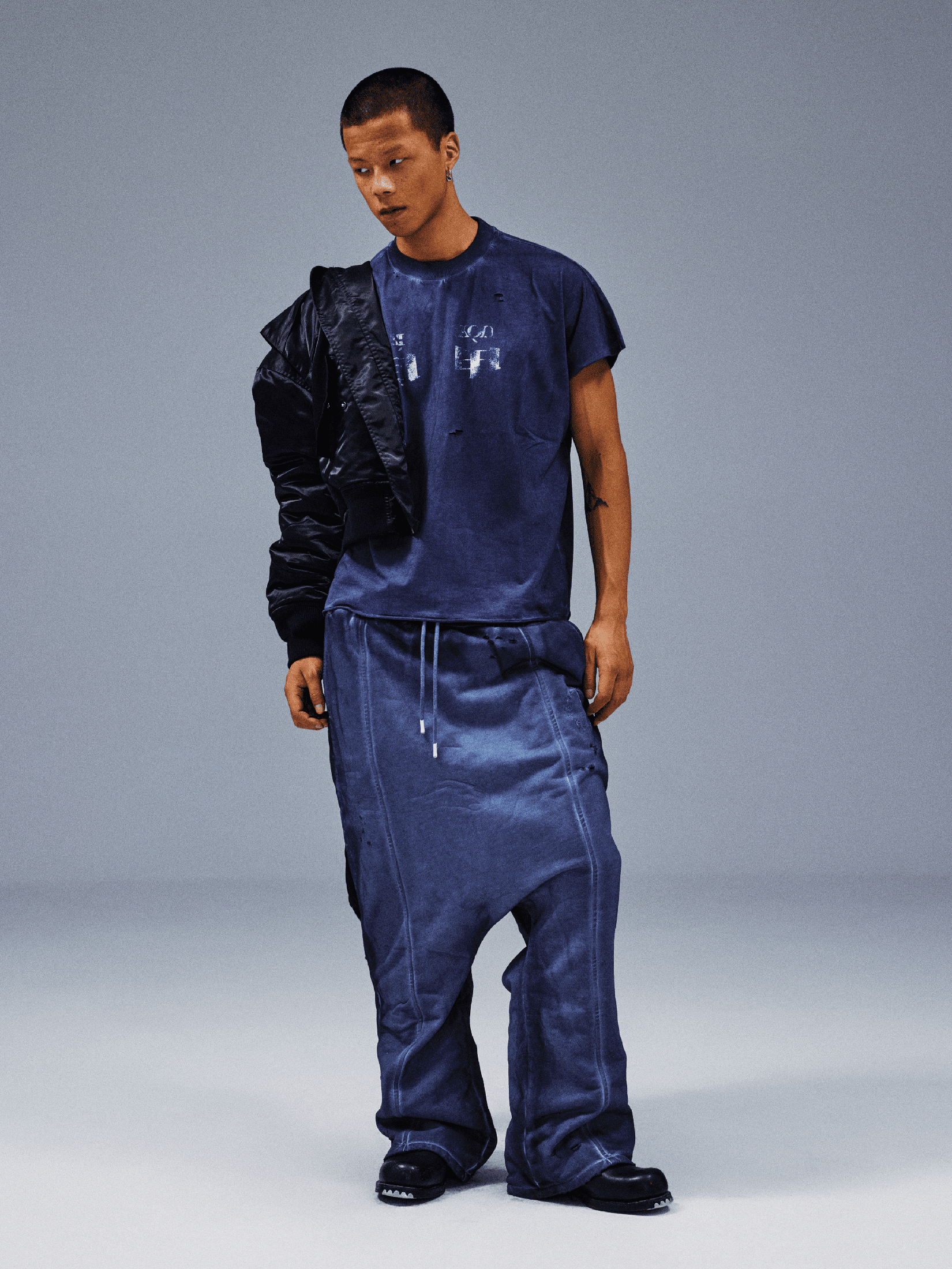 Drop-Crotch Sweatpants