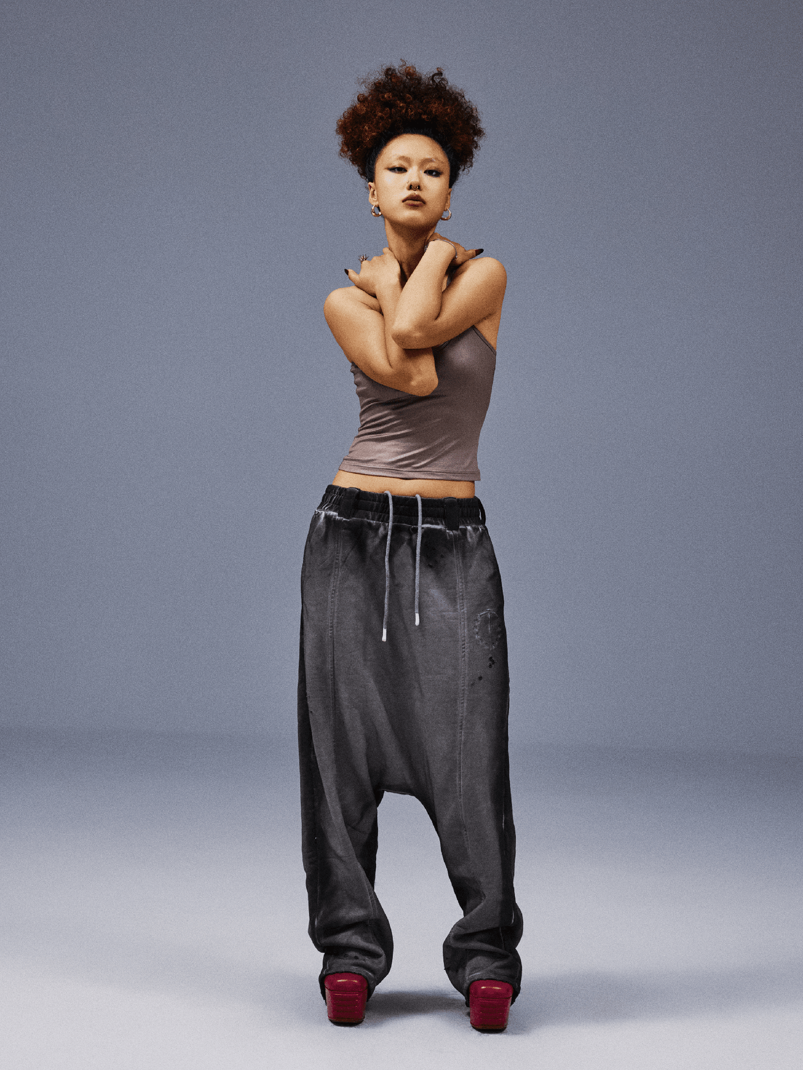 Drop-Crotch Sweatpants