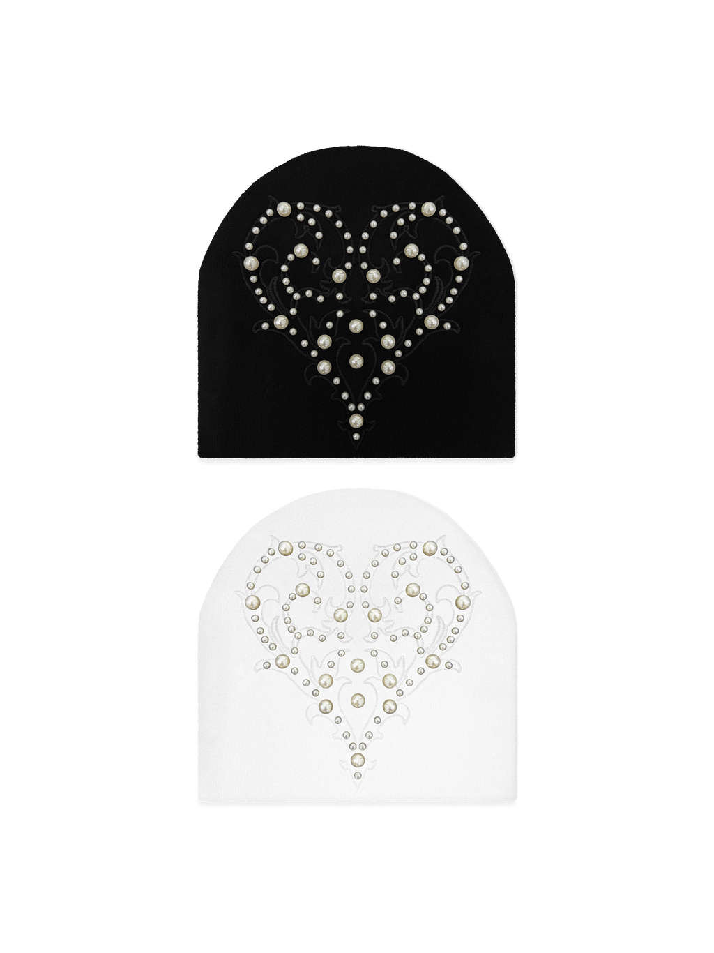 Heart Pearl Beanie