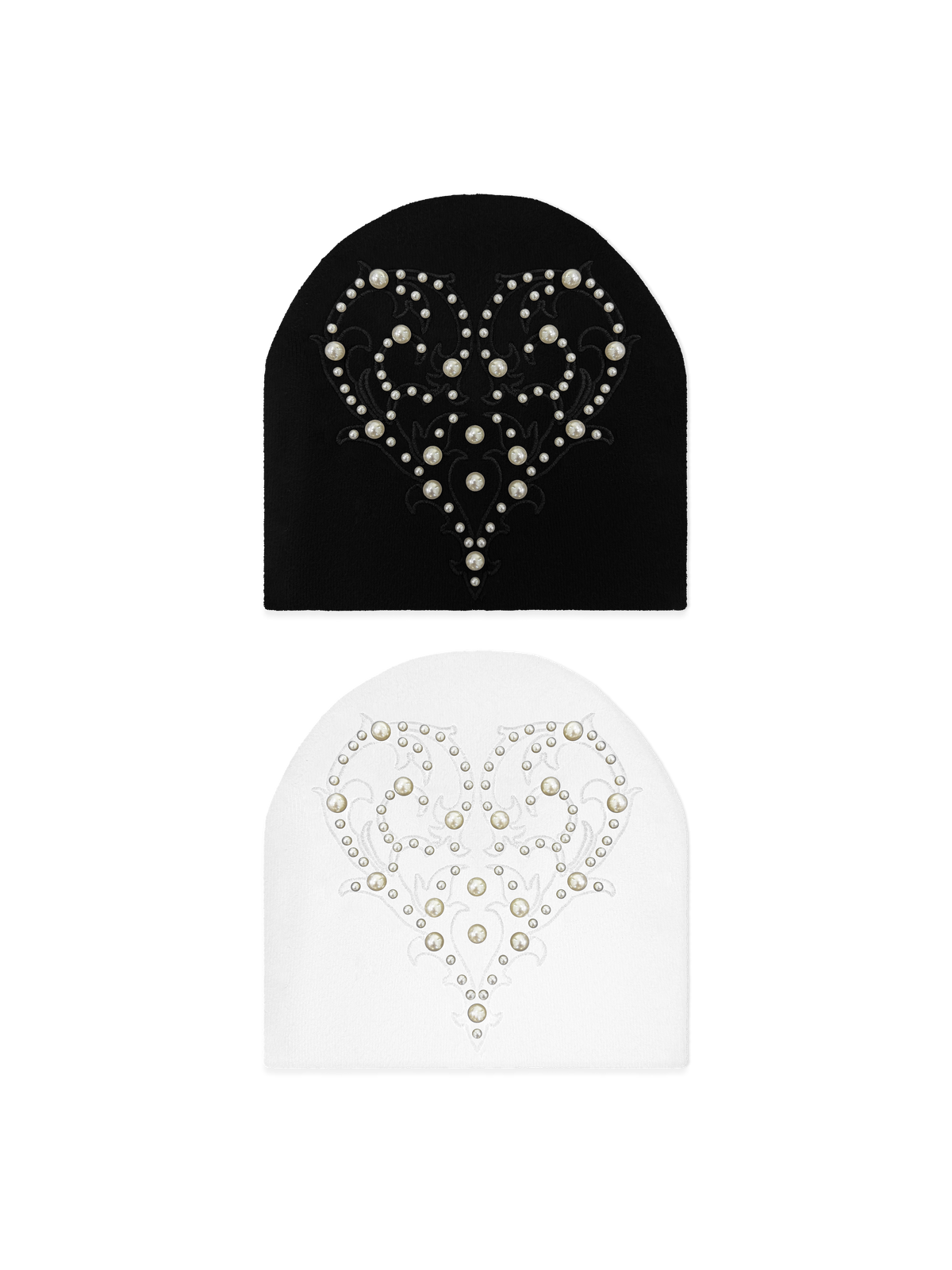 Heart Pearl Beanie