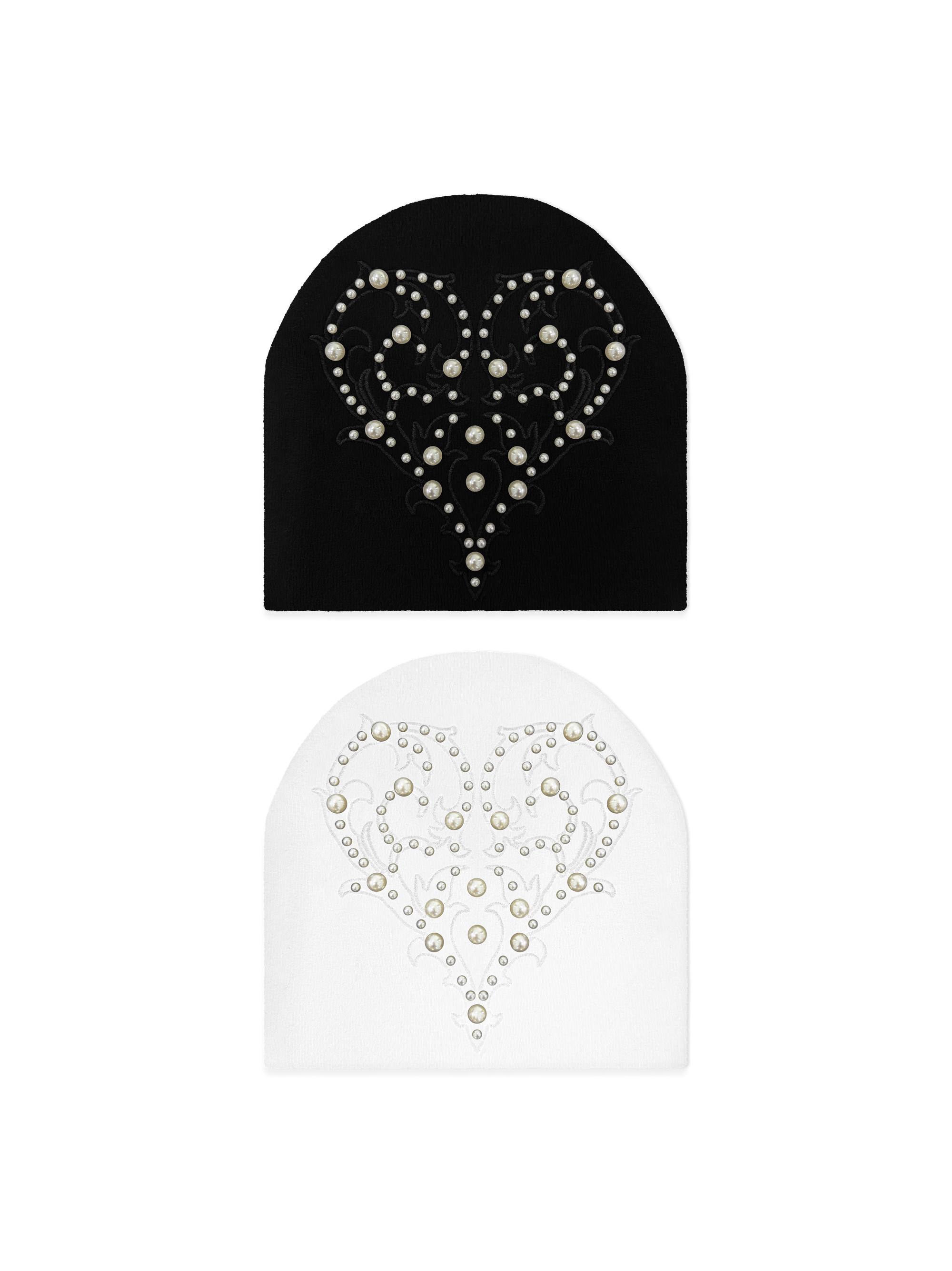 Heart Pearl Beanie