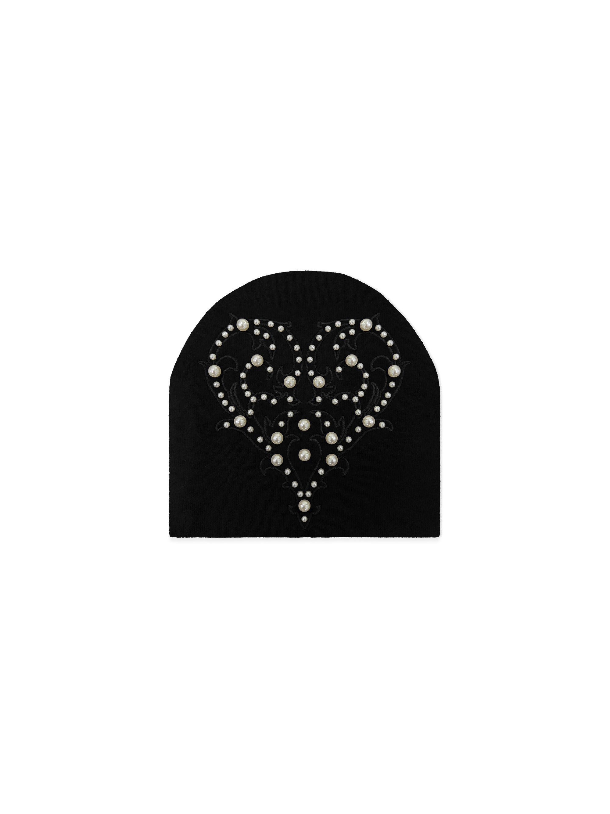 Heart Pearl Beanie