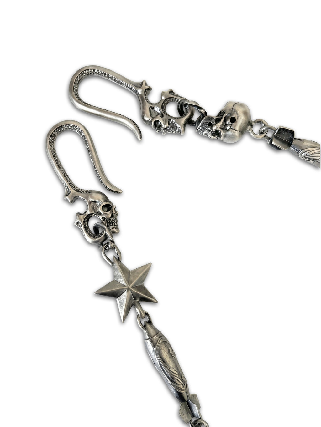 RED STAR MISSILE SKULL TROUSER CHAIN