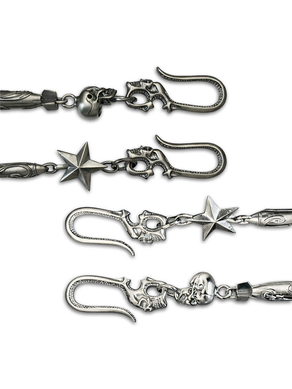 RED STAR MISSILE SKULL TROUSER CHAIN