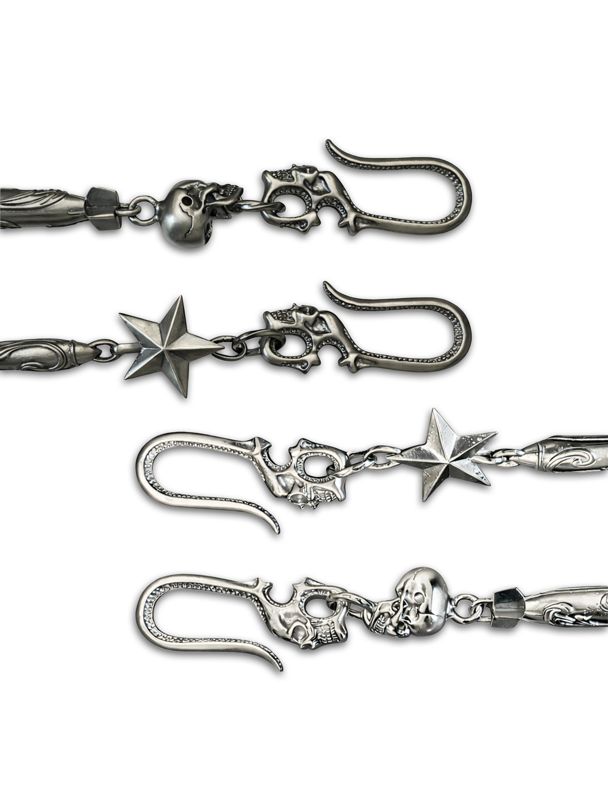 RED STAR MISSILE SKULL TROUSER CHAIN