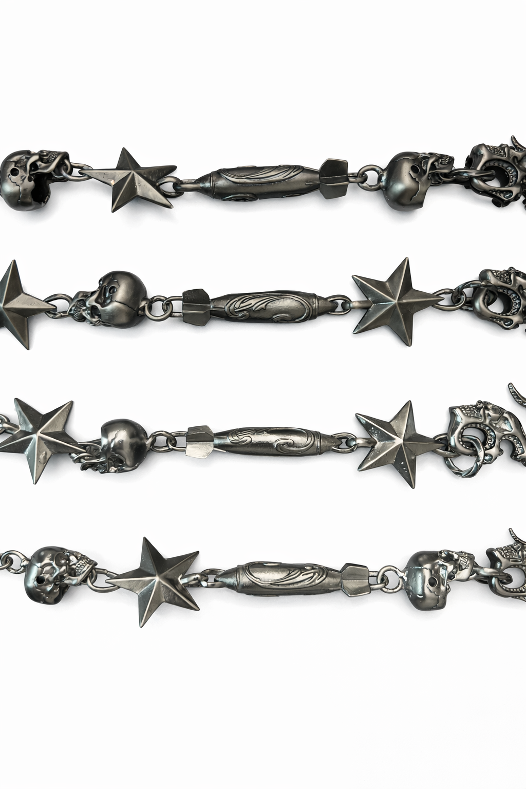 RED STAR MISSILE SKULL TROUSER CHAIN