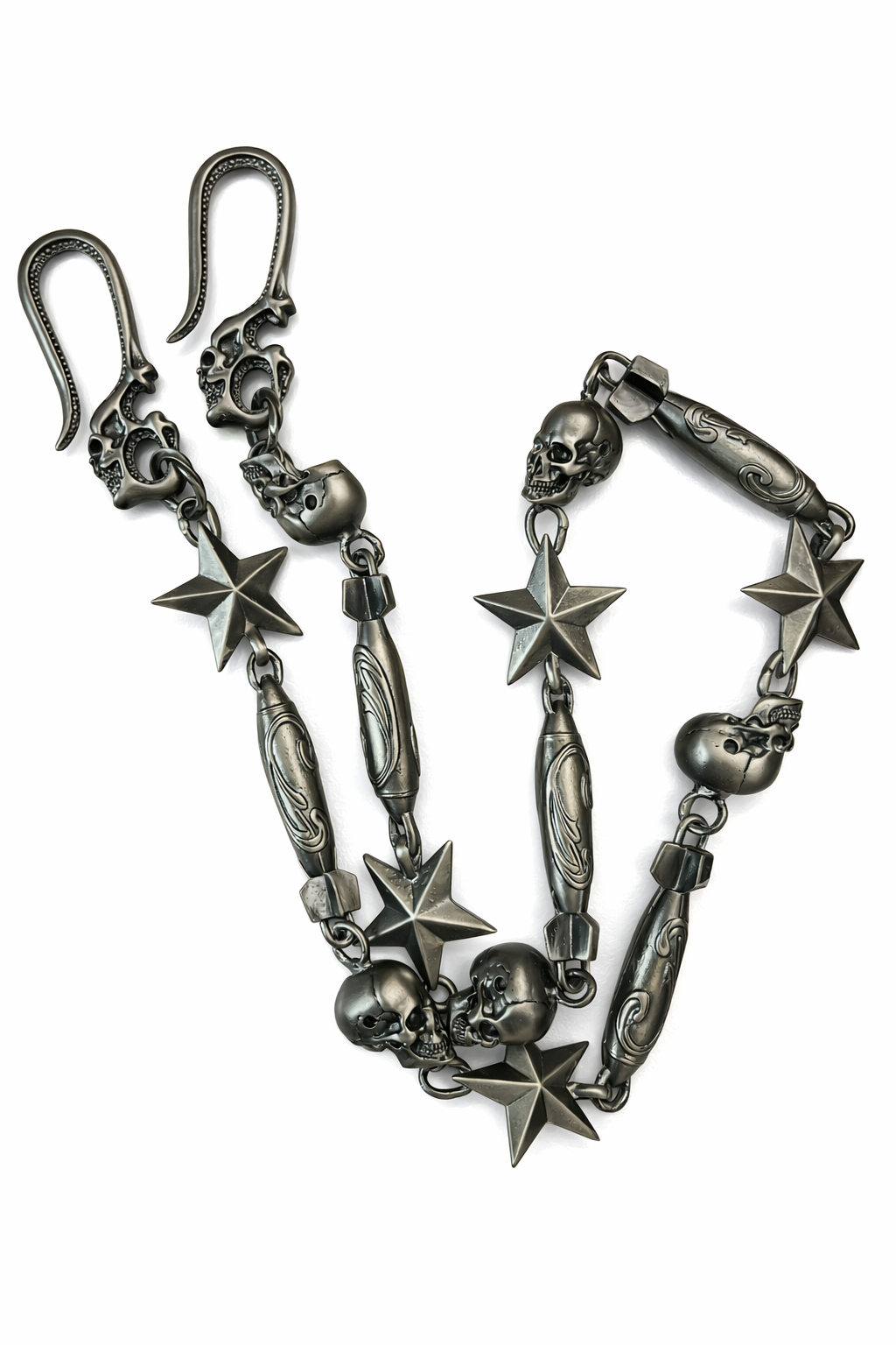 RED STAR MISSILE SKULL TROUSER CHAIN