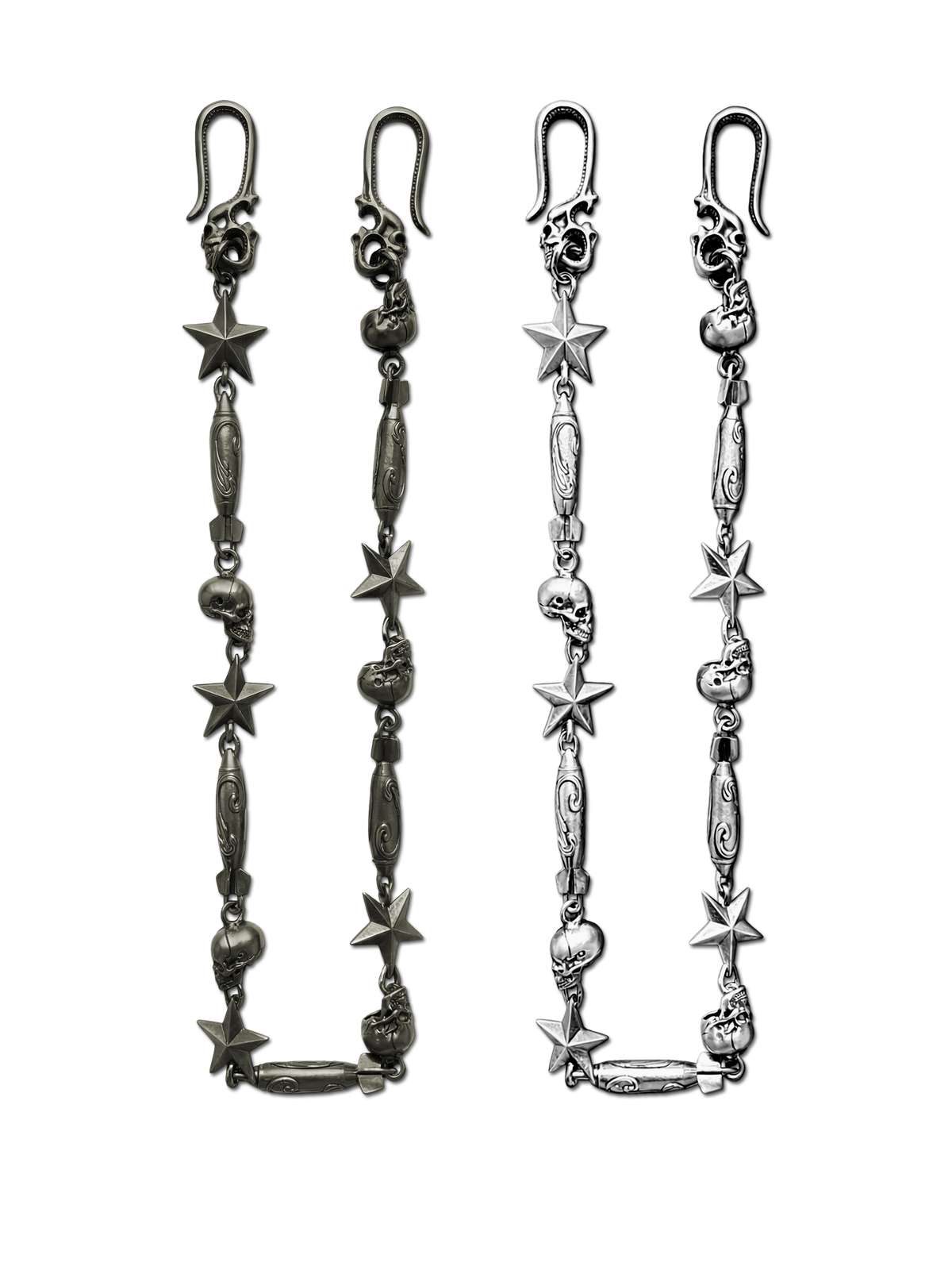 RED STAR MISSILE SKULL TROUSER CHAIN