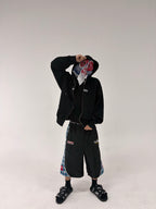 CONTRAST COLOR PANELED SPORTS PANTS