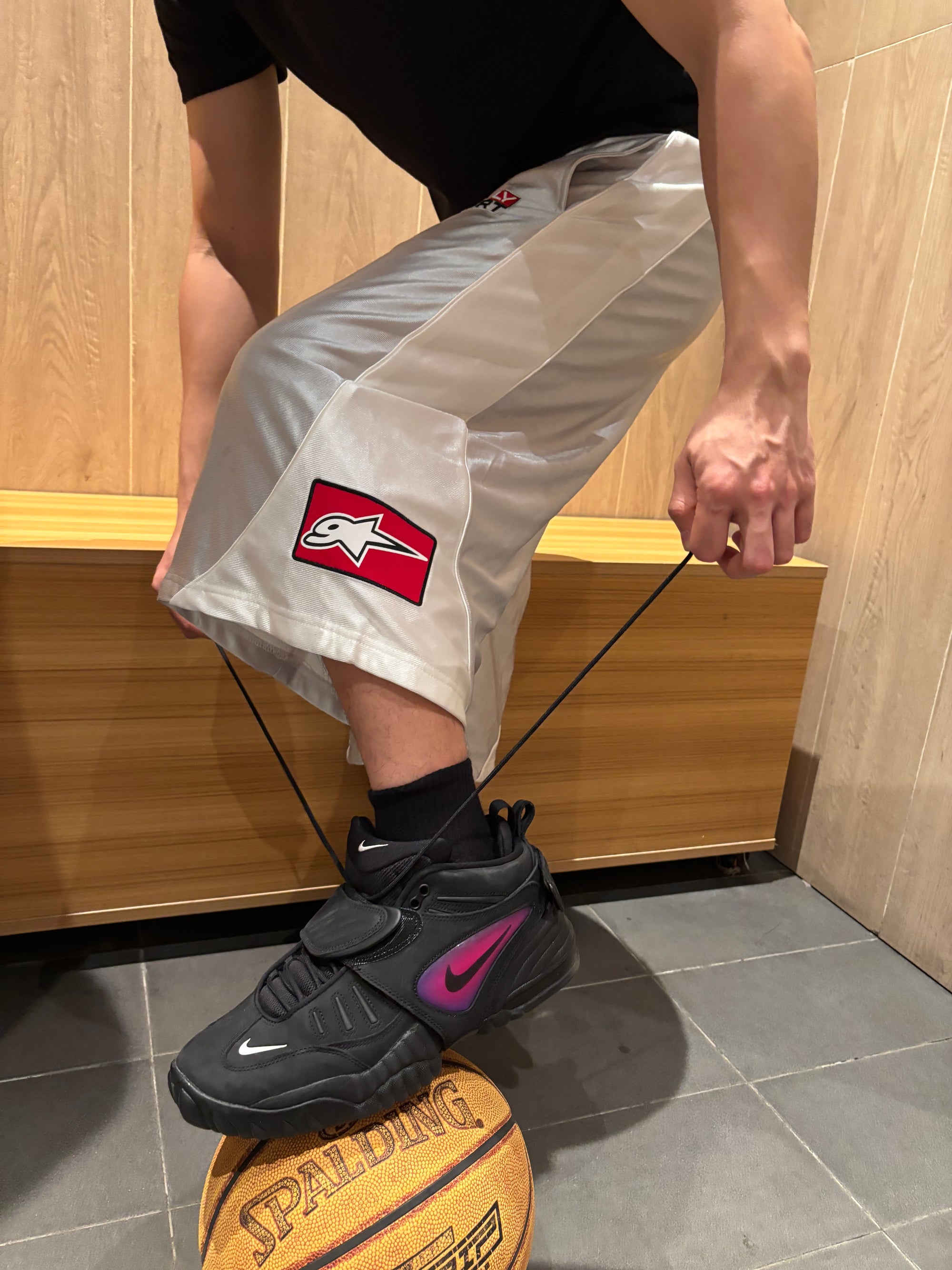 CONTRAST COLOR PANELED SPORTS PANTS