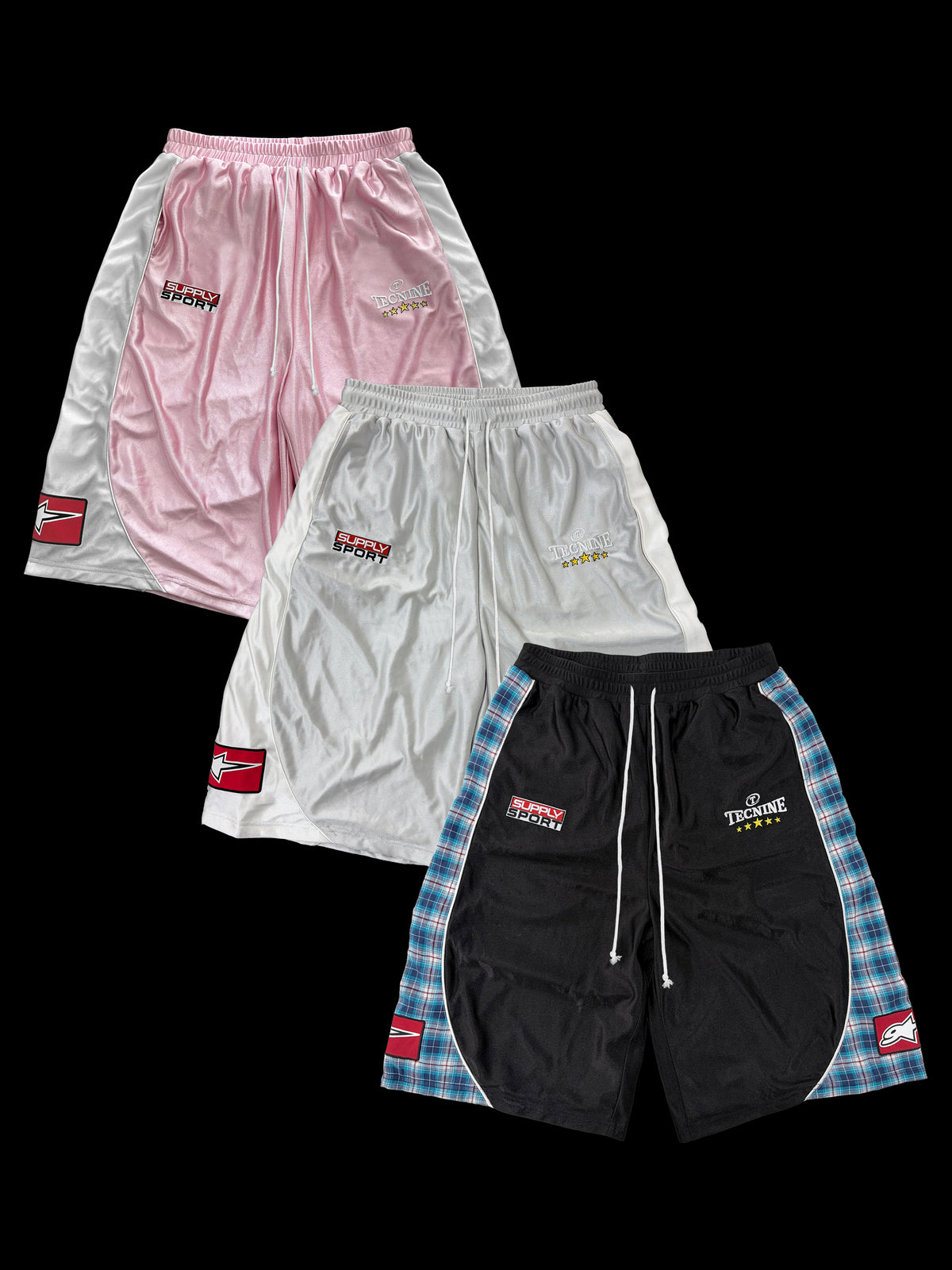 CONTRAST COLOR PANELED SPORTS PANTS