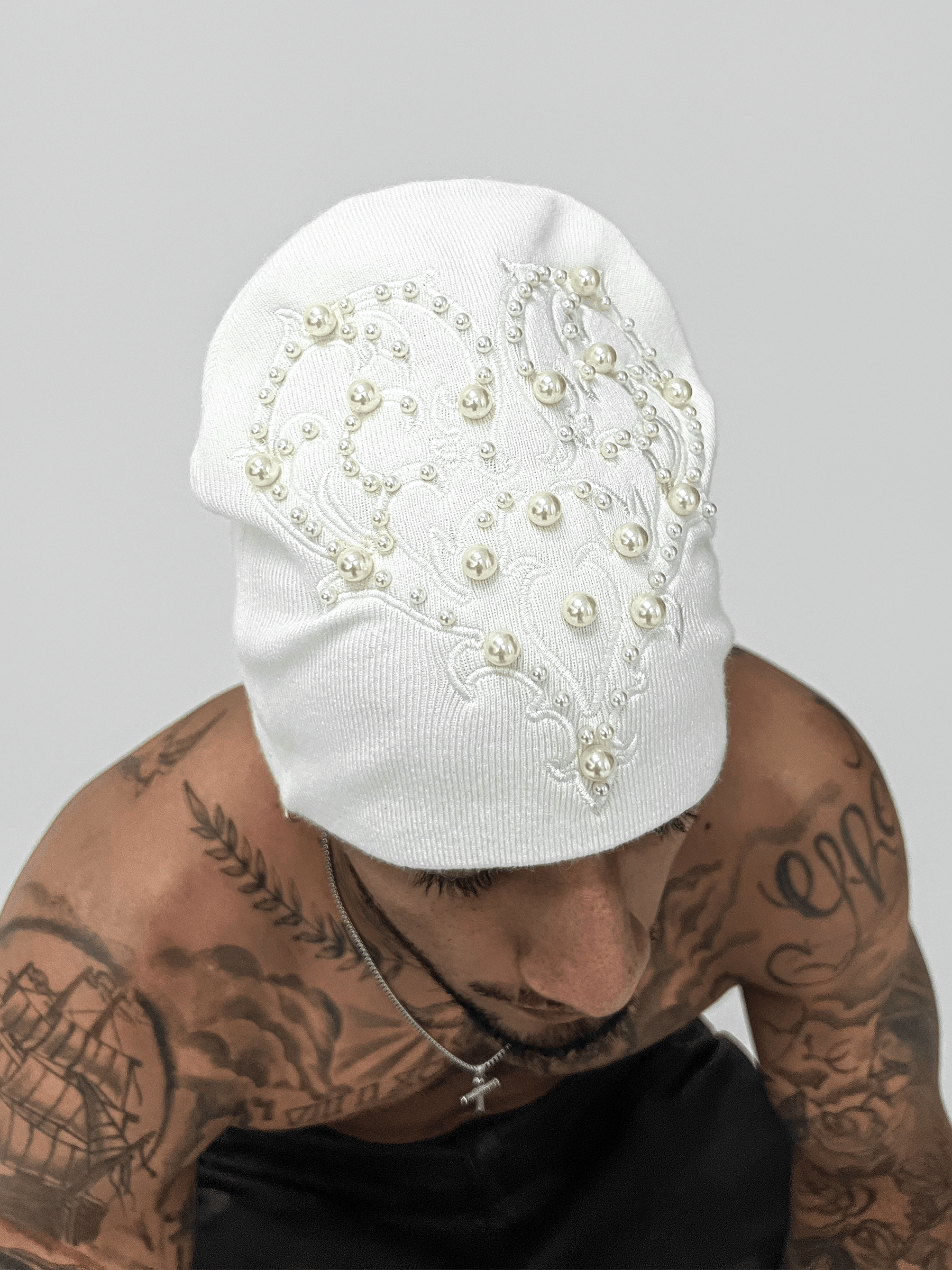 Heart Pearl Beanie