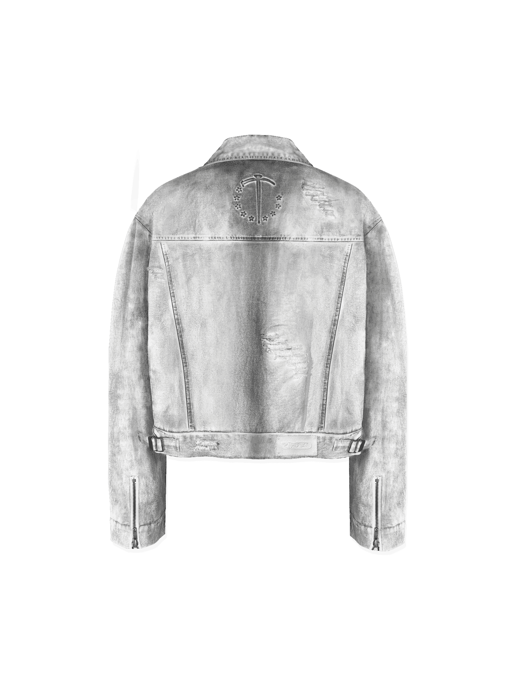 Gesso Distressed Jacket - TecNineGroup