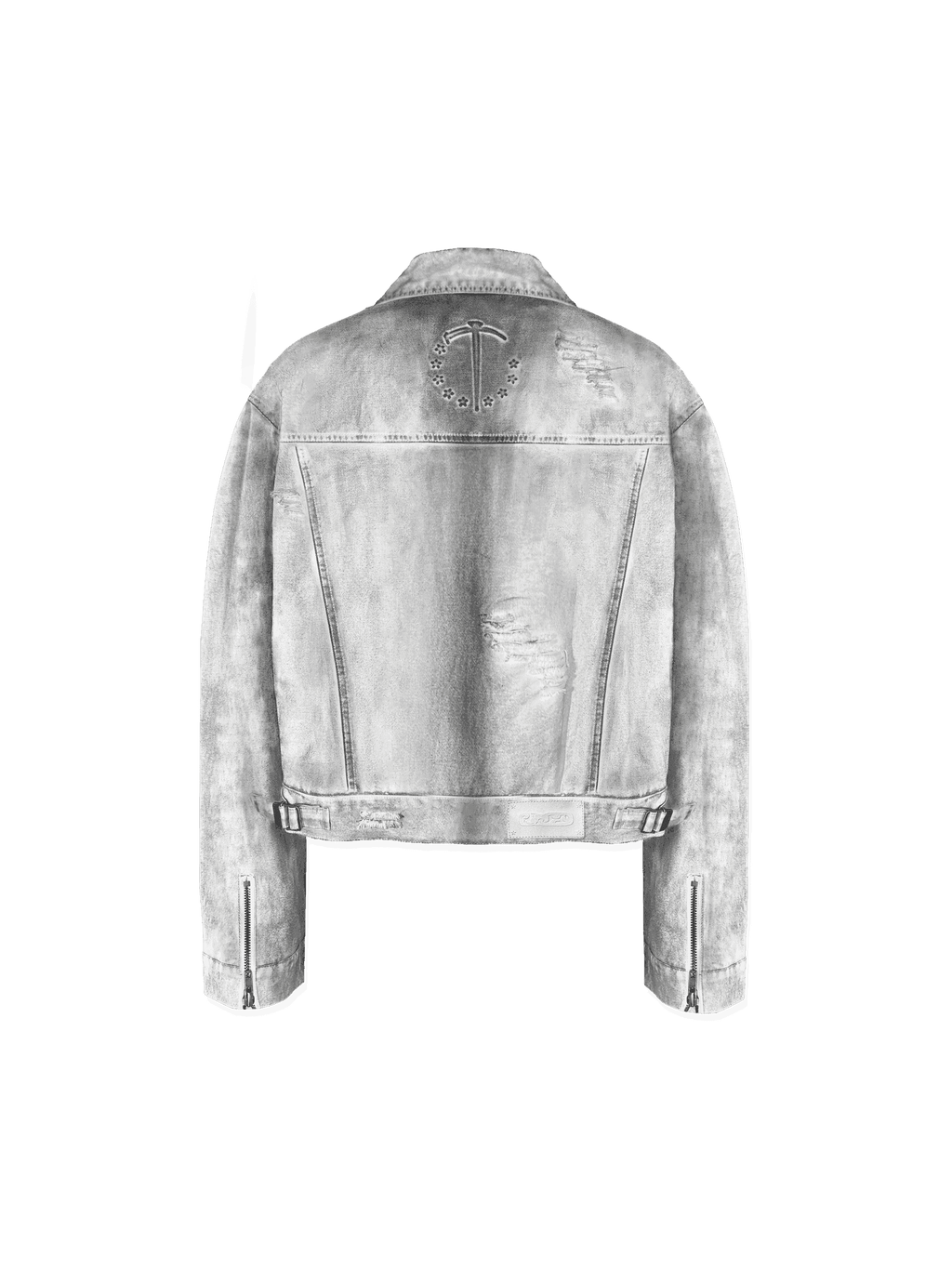 Gesso Distressed Jacket - TecNineGroup