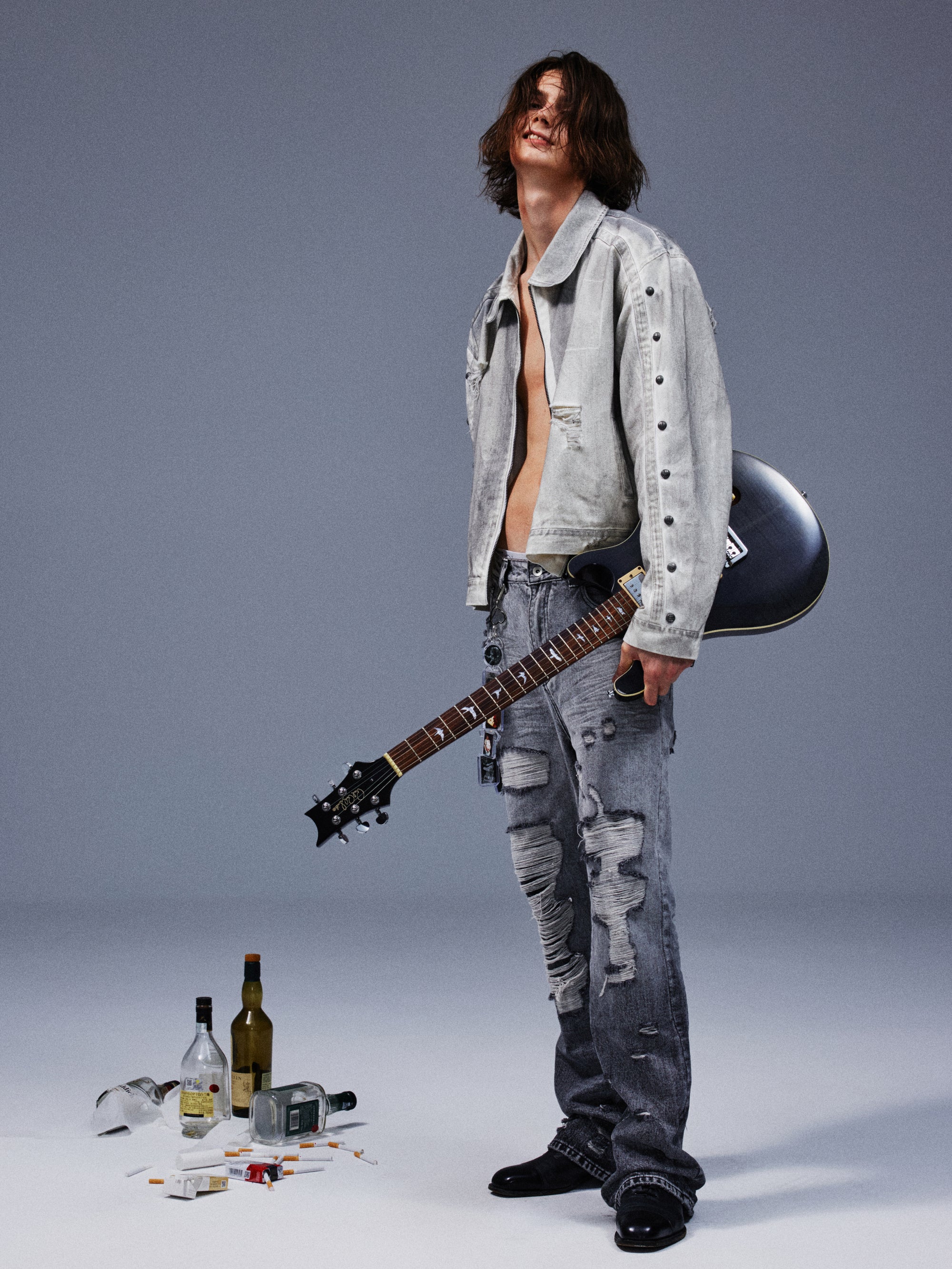 Gesso Distressed Jacket