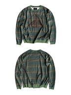 PLAID MONOGRAM ANTI-WAR AK PRINT LONG SLEEVE