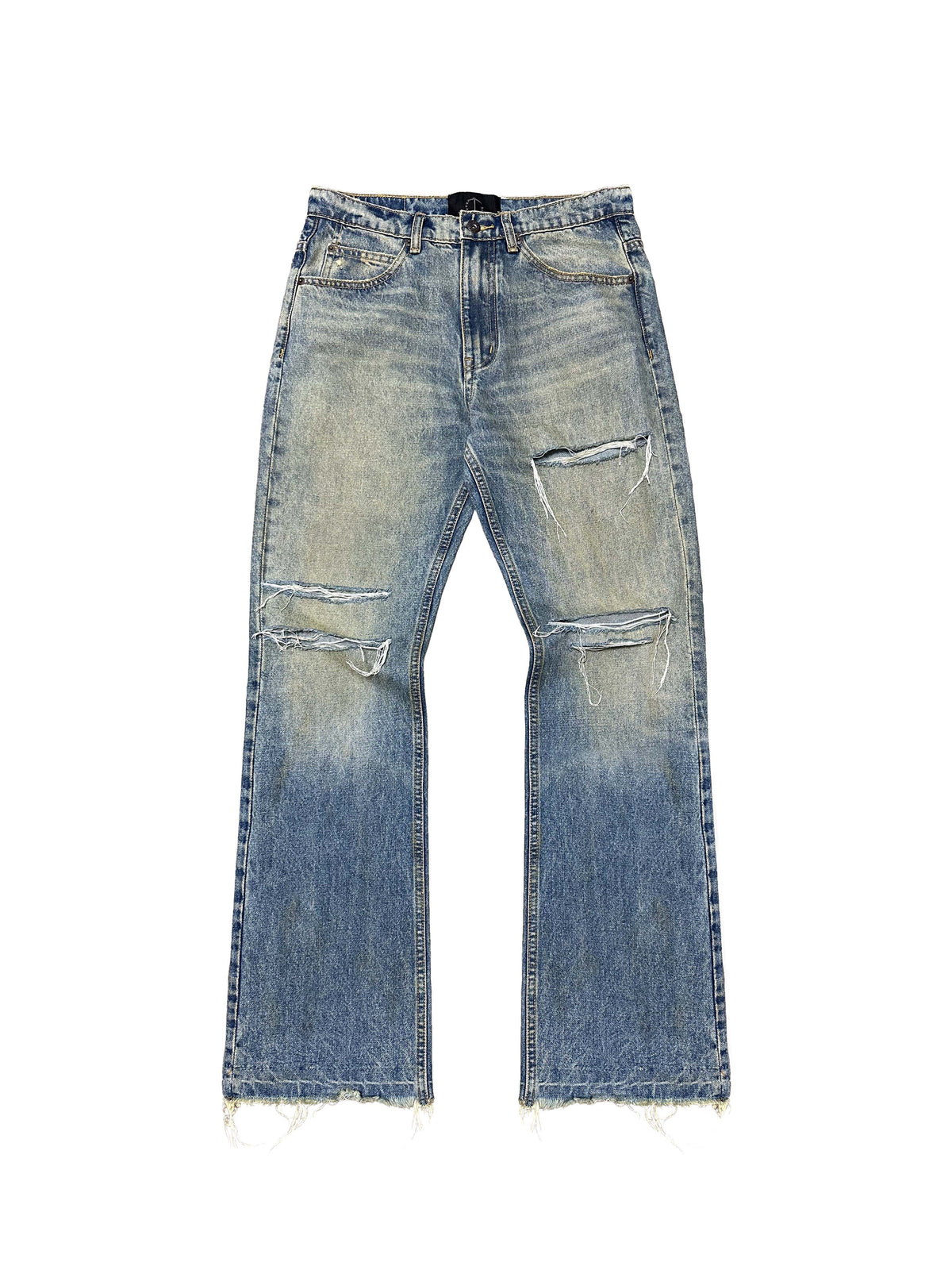 DESTROY WASH SLIM STRAIGHT JEANS