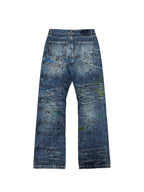 GRAFFITO STAFF NOTE WHISKER WASH JEANS