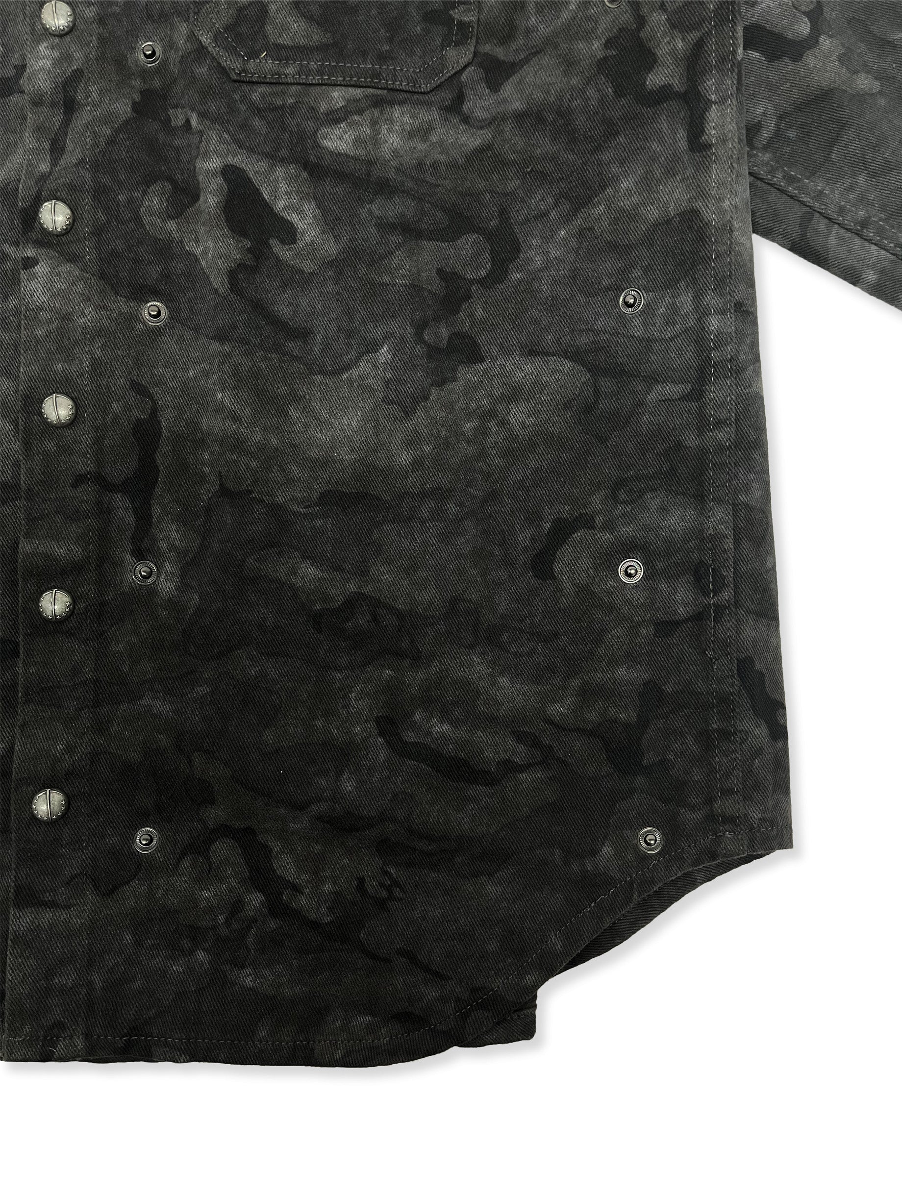 Camo Rivet Shirt Jacket