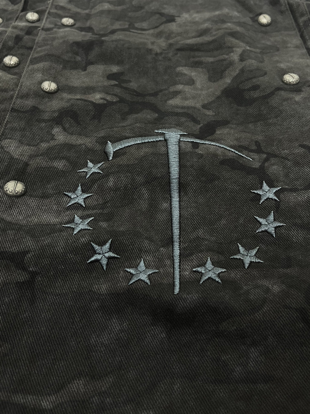 Camo Rivet Shirt Jacket